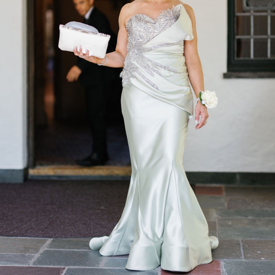 Custom Beaded Formal Maxi Gown, Wedding Guest Mob Mog Prom